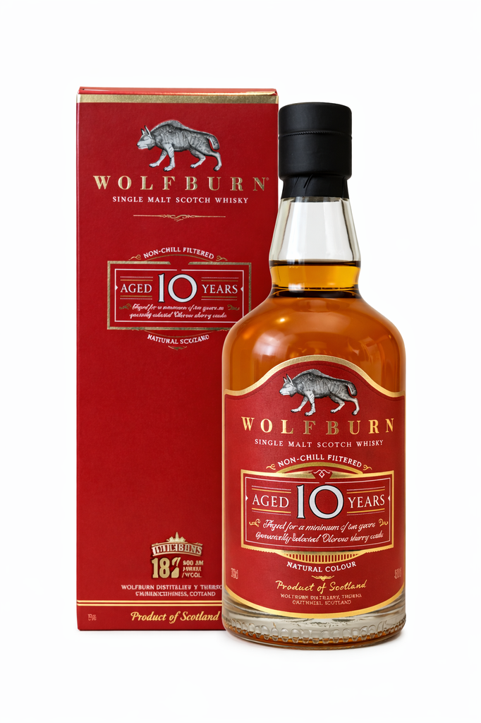 Wolfburn, 10 Years, Single Malt Scotch Whisky, Ecosse, 0.70 Whisky/Whiskey