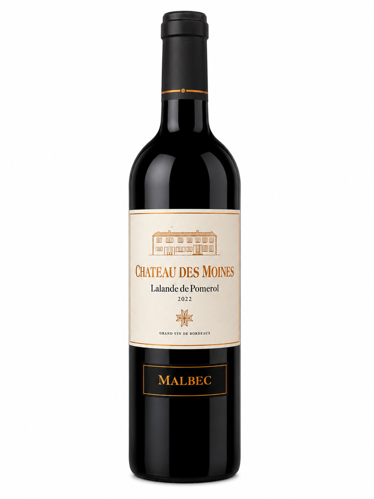 Château des Moines, Malbec Amphora, 2022, Lalande de Pomerol, France, 0.75 Rouge