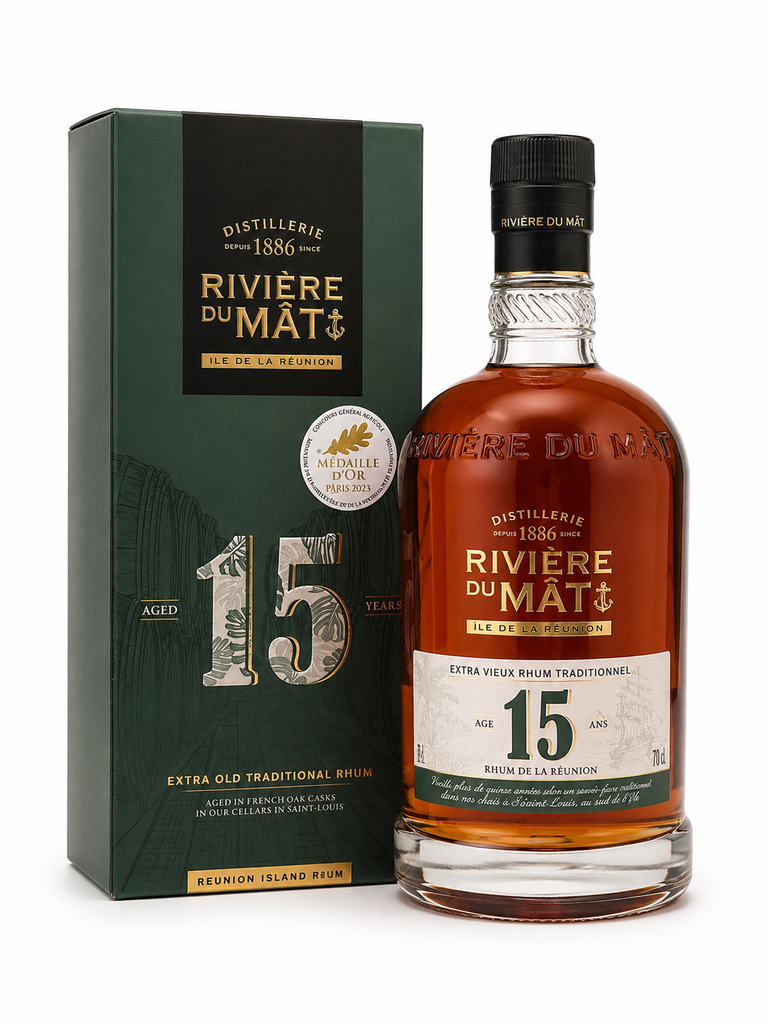 Rivière Du Mat, 15 YEARS, La Réunion, 0.70 Rhum/Rum/Ron 42.0°