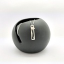 Coquelicots - Pendentif rectangulaire 1 fleur