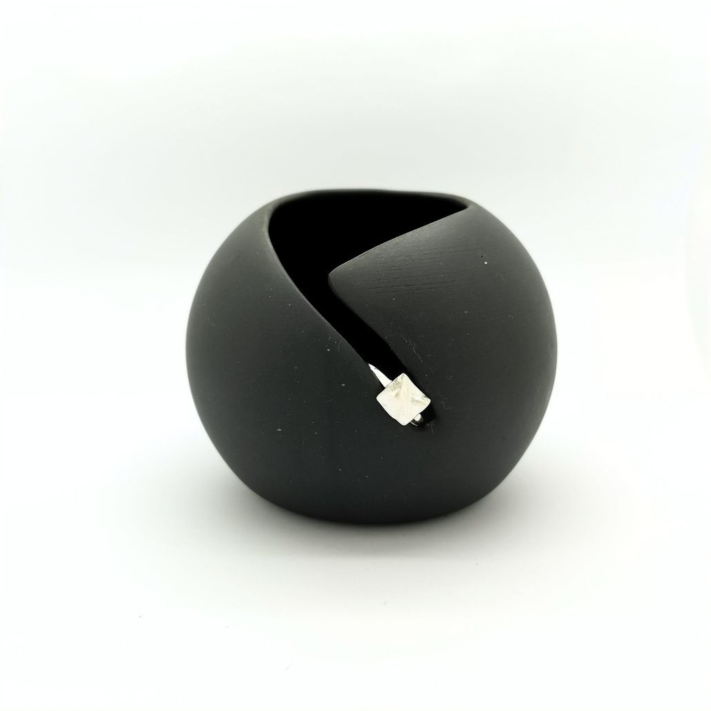 Froissée - Bague petit rectangle