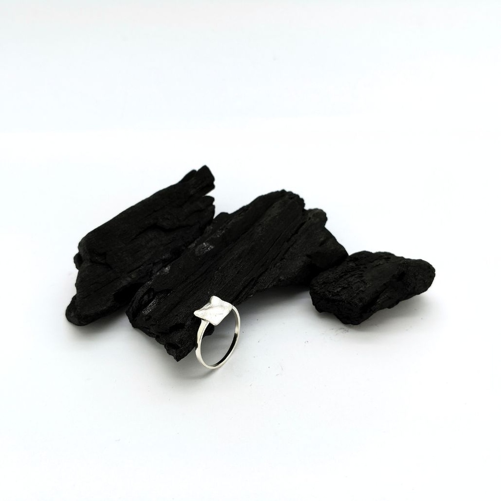 Froissée - Bague petit rectangle