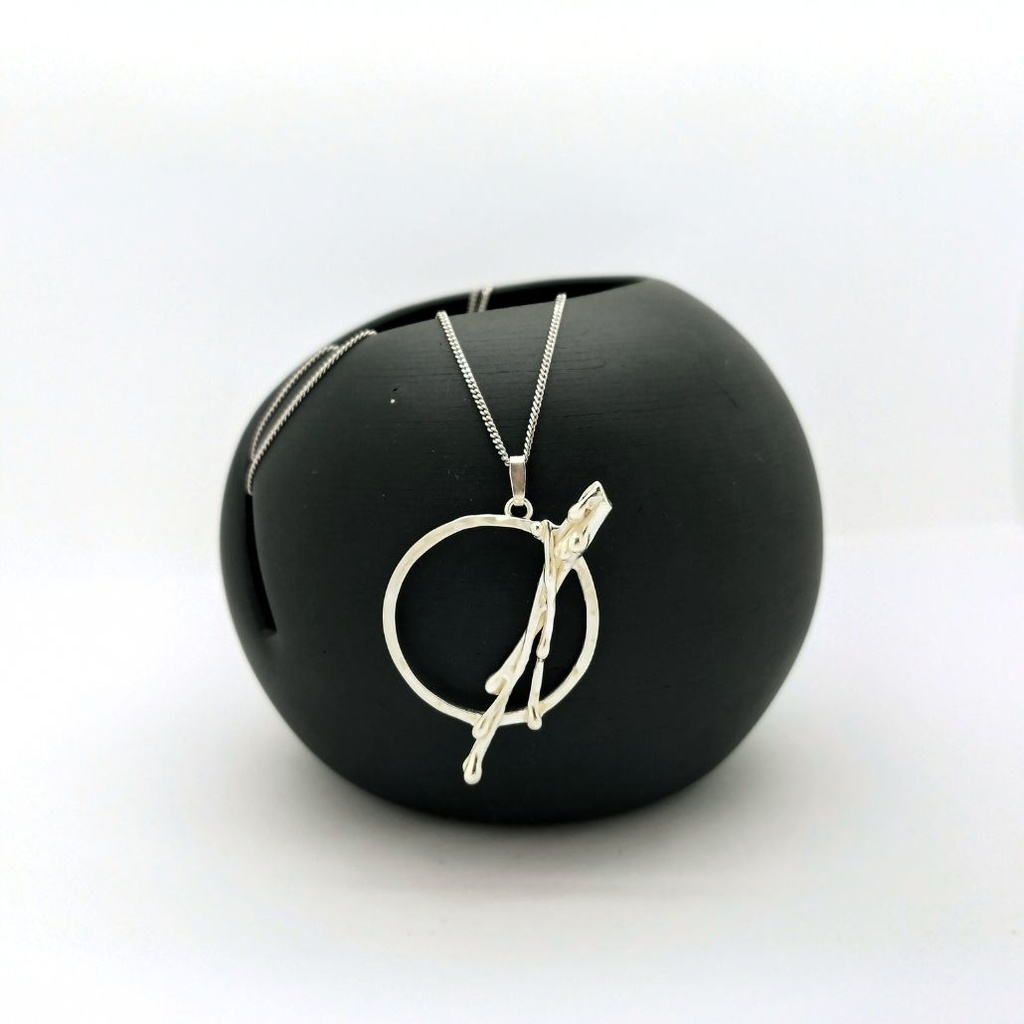 Tristesse -  Pendentif L avec bélière articulée