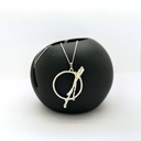 Tristesse -  Pendentif L avec bélière articulée