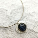 Verre et argent - Pendentif -Voyage dans la nature 2