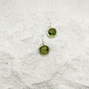 Verre et argent - Pièces uniques - Bo articulées verre vert