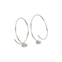 Klaproos - Creoolse oorbellen Medium