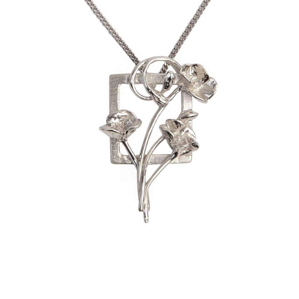 Klaproos - Vierkante hanger