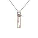 Klaproos - 1 bloem rechthoekige hanger