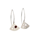  Levensvreugde - Lange mobiele steel oorbellen