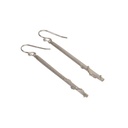 Spoortje waanzin - gelede oorbellen L