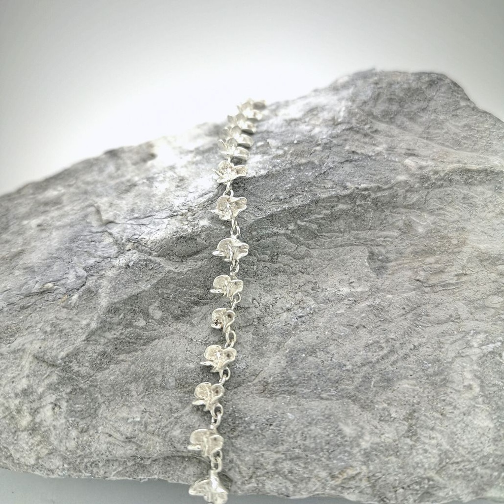 Klaproos - Gelede armaband  - Bloemen