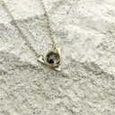 Verre et argent - Pièce unique - Pendentif S