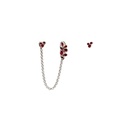 Plezier - 3 oorbellen met asymmetrische ketting