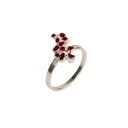 Plezier - Ring L - Ring met ontwikkelde motieven aan de vinger