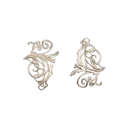 Situatie verfijnen - Eenvoudig kant - Oorstekers XL