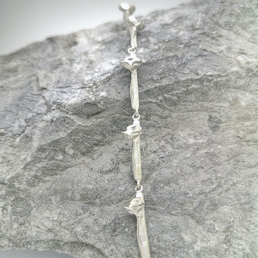 Coquelicots - Bracelet articulé - fleur sur tige