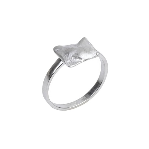Verfrommeld - Kleine rechthoek ring