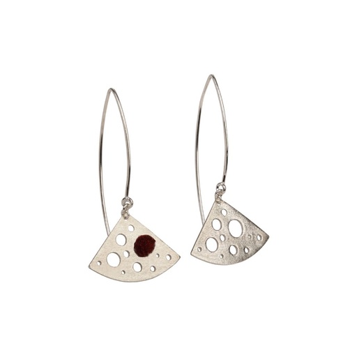  Levensvreugde - Lange mobiele steel oorbellen